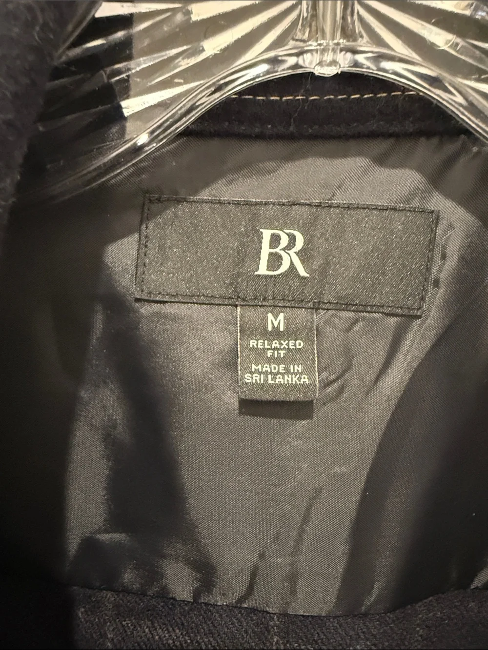 Banana Republic Men's Navy Windowpane Shirt Jacket